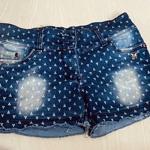 Shorts For Women (Denim Blue)