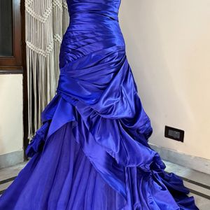 Blue Heavy Gown Very Pretty