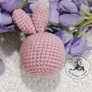 Amigurumi Pink Bunny Keychain