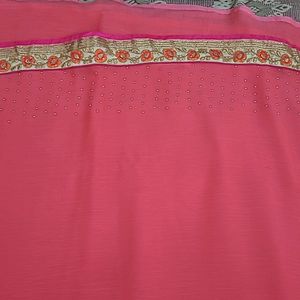 Stone work saree