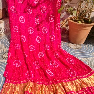 Pure Gaji Silk Fancy Rai Bandhej Dupatta