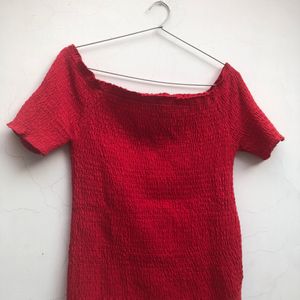 Red Crop Top