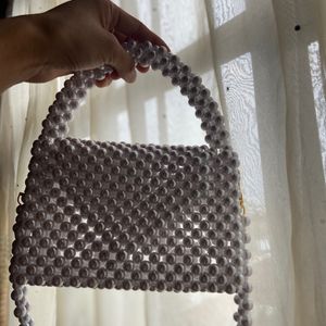 THD Pearl Beaded Handmade Bag