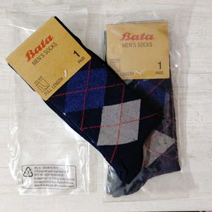 The Bata New Socks Combo-2 Formal Wear(Multicolor)