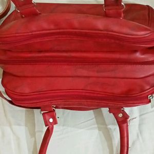 Very Spacious Red Handbag/Slingbag