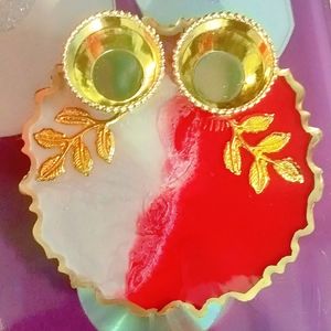 Resin Mini Rakhi Platter