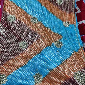 Multicolor Designer Saree