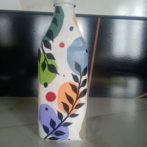 Bottle Painting Unique Showpiece Flowerpot Decor