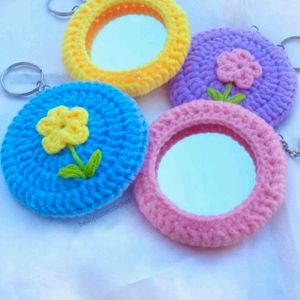 Crochet Mirror Keychain (any One)