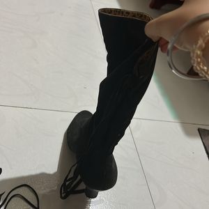 Black Long  Boots