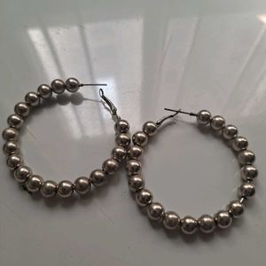 Hoop Metalic Earings