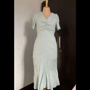 Sage Green Frill Dress