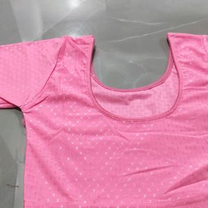 🩷 Pink Colour Readymade Blouse...