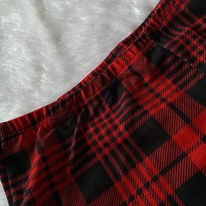 Shein Black Checked Skirt