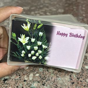 50 Happy Birthday Poster Stick Cards