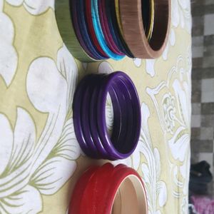 Plastic And Thread Bangles