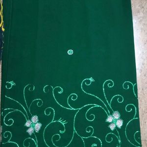 Chiffon Saree With Chamki Work