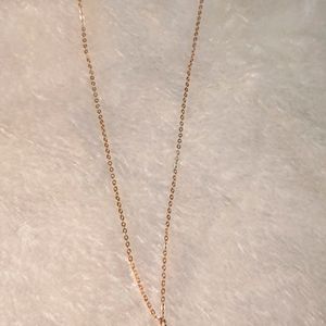 Rose Gold Chain With Butterfly Pendant