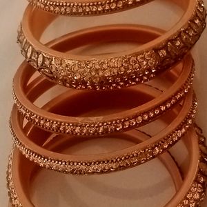 Cream Colour Beautiful Bangles