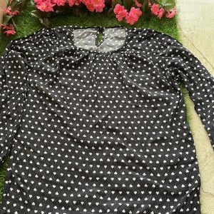 Polka Dotted Hip cover Top