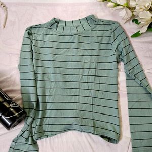 Full sleeves stripped top