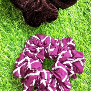 CLASSIC COLOUR FULL SCRUNCHIES FOR GIRLS AND WOMEN