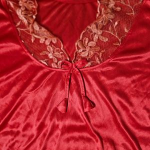 4 Pc Bridal New Nighty Red Color