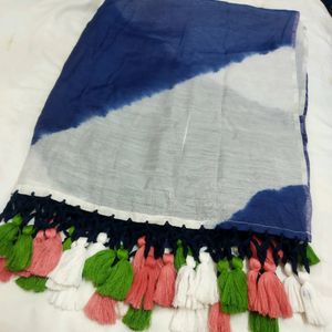 Hand Embroidery Top And Dupatta Unstich