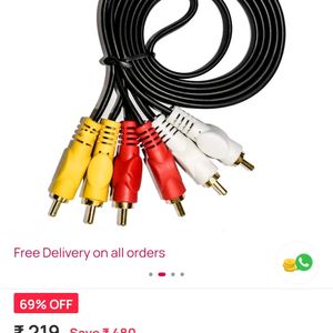 RCA Cable, TV, DTH, LCD, LED, DVD