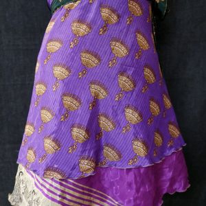 Silk SAREE WRAP SKIRT