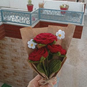 Crochet Rose Bouquet 🥀