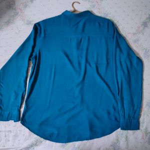 Solid Shirt Blue Teal