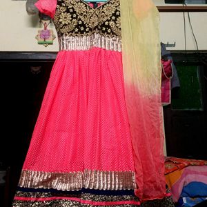 Ethnic Long Anarkali With Dupatta⚡