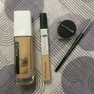 Maybelline Foundation, Concealer,Gel Eyeliner