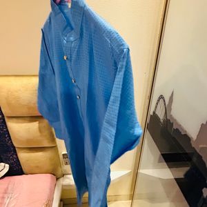 Blue Color Kurta For Boys