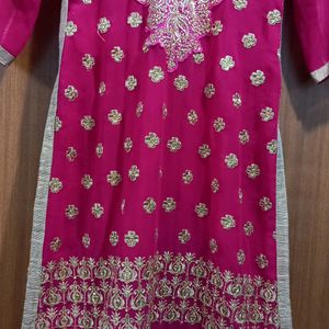 Pink Heavy Kurta