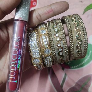 Combo Bangles and Lipstick