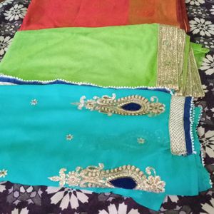 Combo Sarees 3 Rerely Used