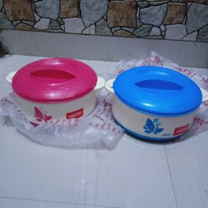 COMBO OF 2 MILTON ORCHID THERMOWARE CASSEROLE