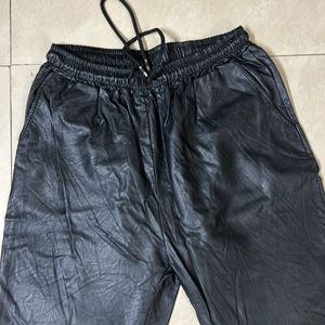 Leather Joggers