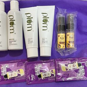 Plum Toner Face Mask Body Mist & Oil Kit