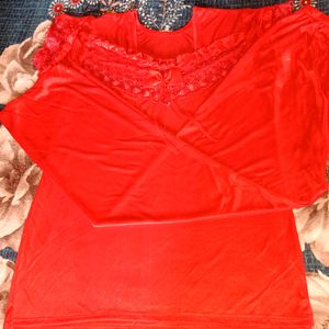 Red Night Suit For Women