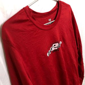 Syntrel Red Long Sleeve T Shirt