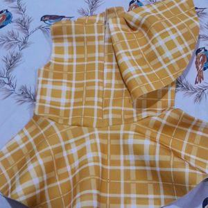 Yellow Checked Top