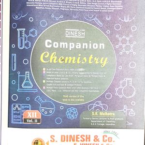 Dinesh Companion Chemistry XII both Volume 1 and 2