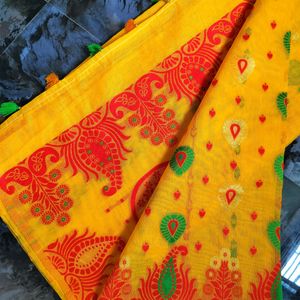 Tant Jamdani Saree