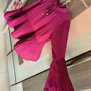 Purplish Pink Western Top