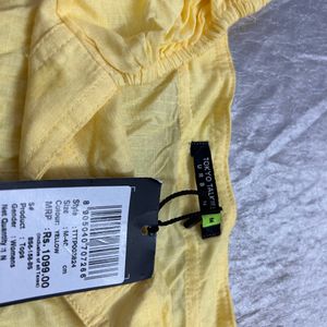 Yellow Top New With Tag