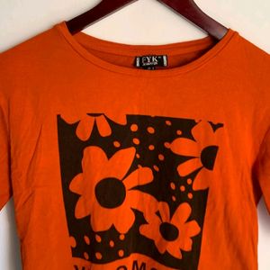 Women Orange Veromoda T Shirt