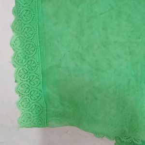 Two Chunni/ Dupatta, One Net Green Colour & Other